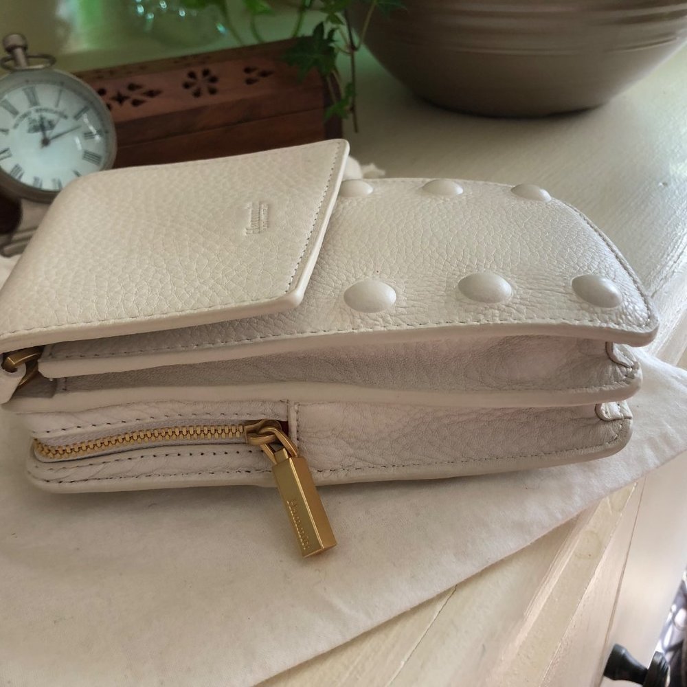 ***SOLD***Hammitt 310 West Crossbody Pebble Leather Marshmallow White - Picture 11 of 16